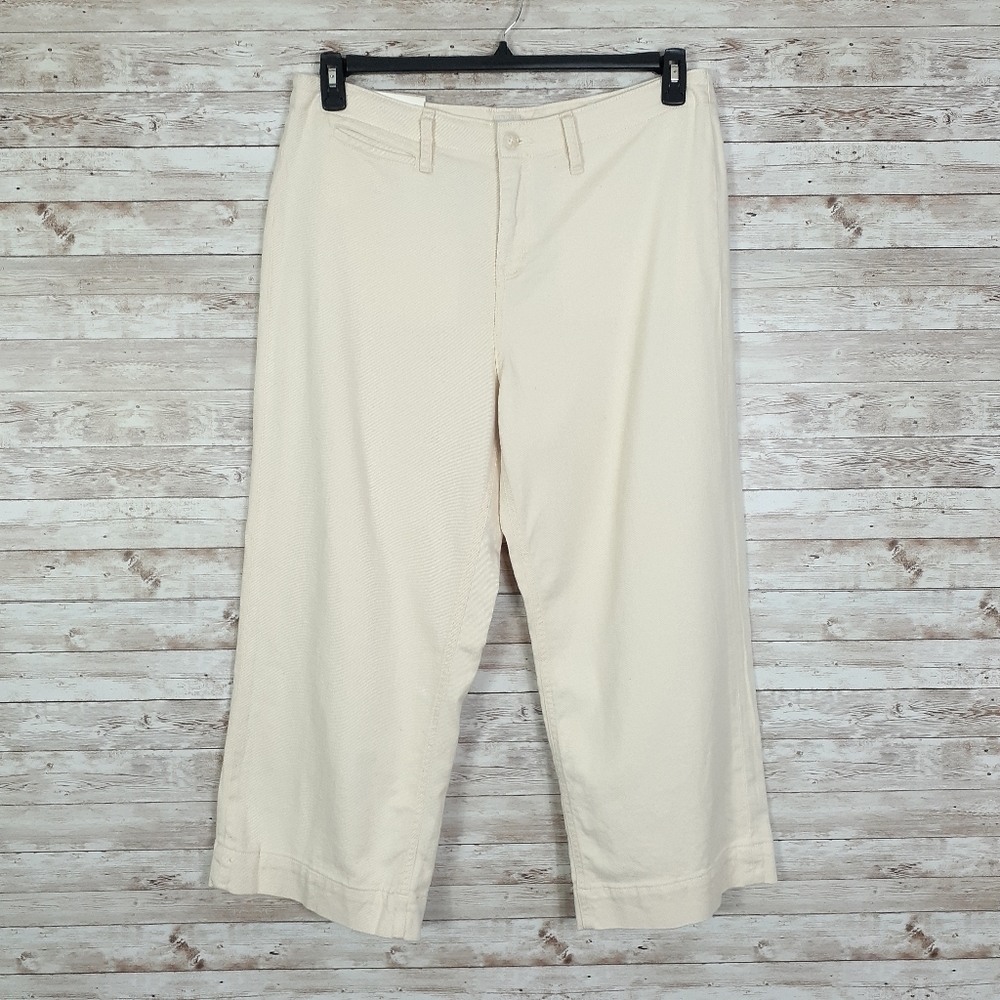 A New Day Cropped Wide Leg Pants 16 Ivory 486